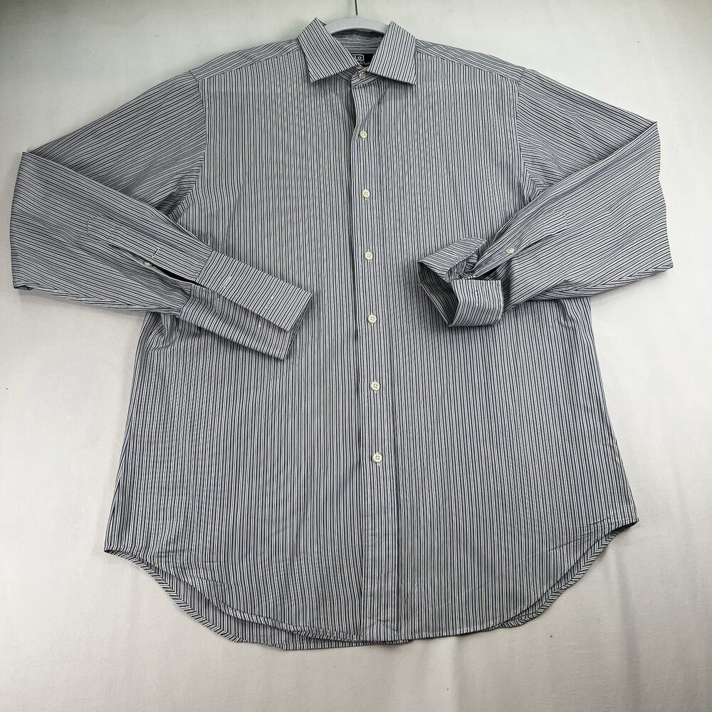 Polo Ralph Lauren Philip Dress Shirt Men’s 15 1/2 33 Blue Striped French Cuff
